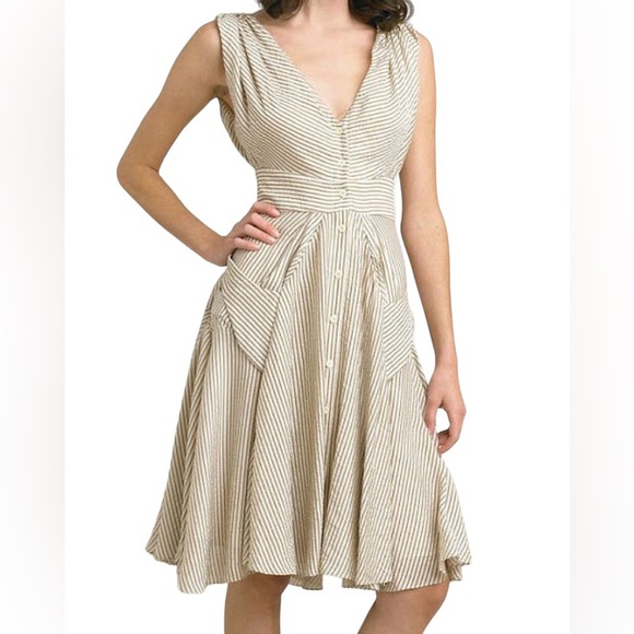 Calvin Klein Dresses & Skirts - Calvin Klein Striped Umbrella Dress Size S